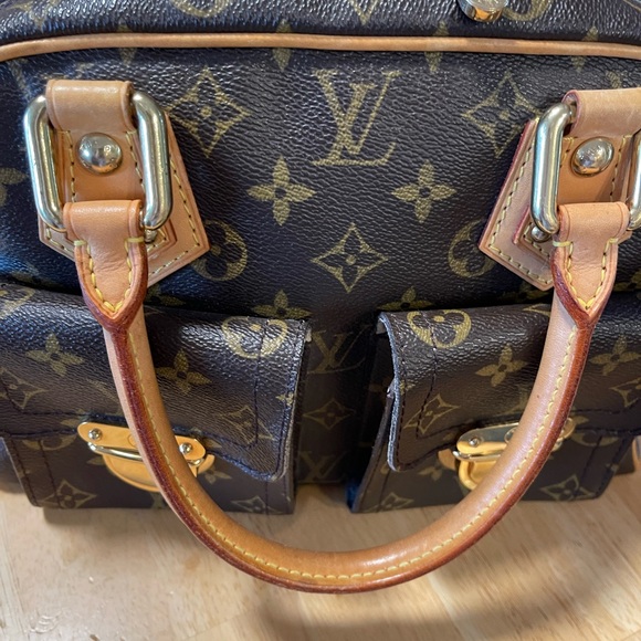 Louis Vuitton Canvas Manhattan PM Satchel Handbag - Picture 9 of 16